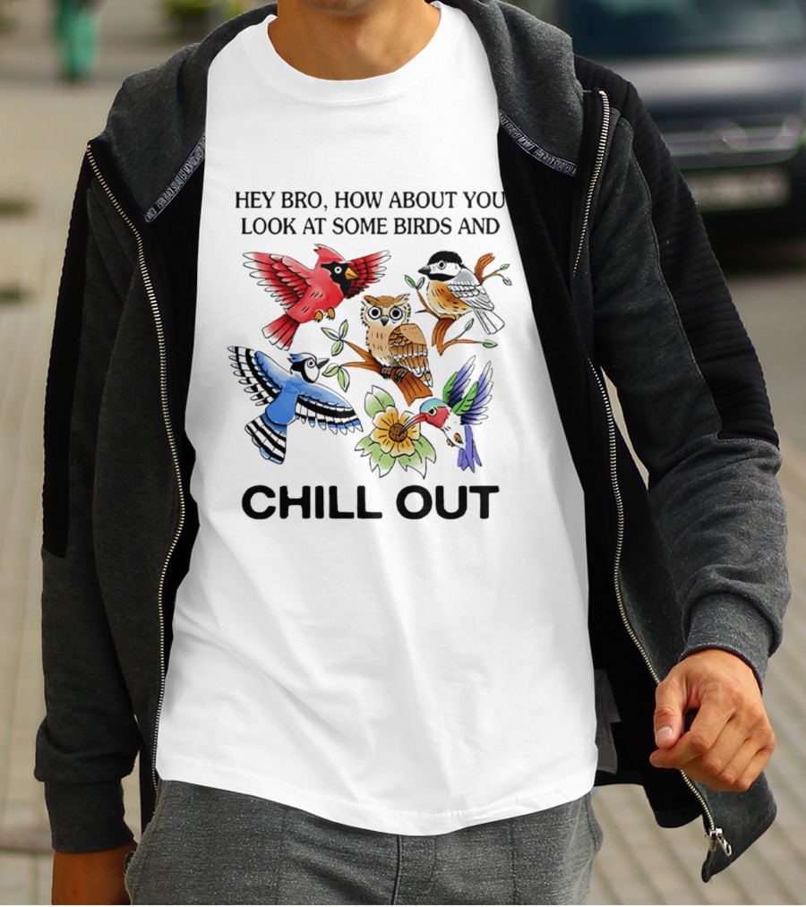 Hey Bro Look At Some Birds And Chill Out T-Shirt