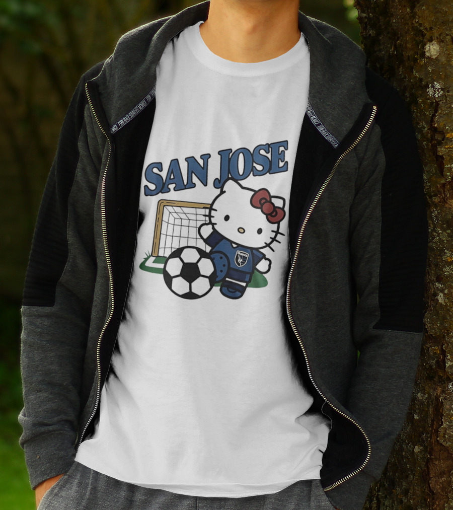 San Jose Earthquakes FC Hello Kitty Soccer Collaboration T-Shirt