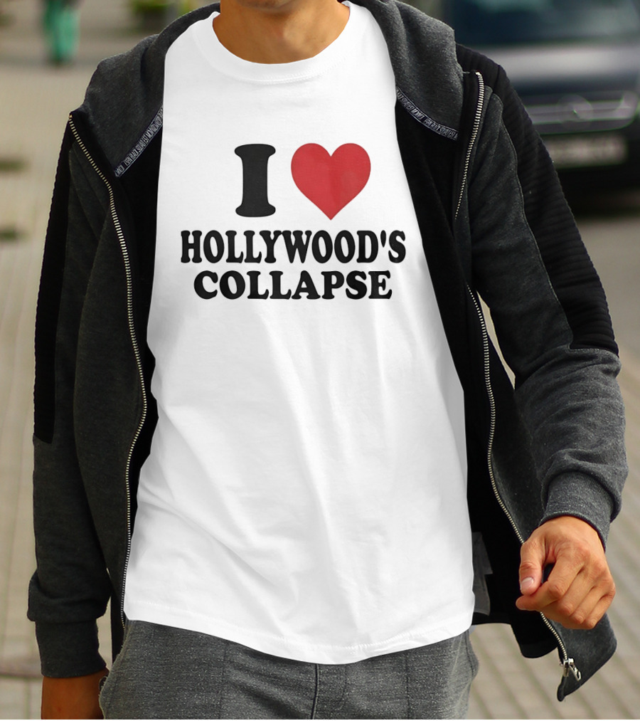 I Love Hollywood's Collapse Heart T-Shirt