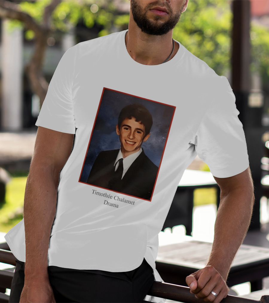 Timothee Chalamet Yearbook Photo 90s T-Shirt