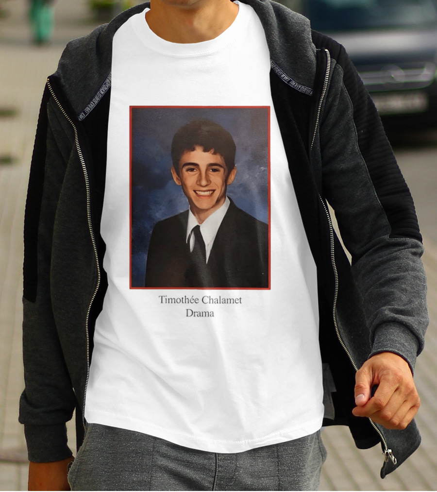 Timothee Chalamet Yearbook Photo 90s T-Shirt