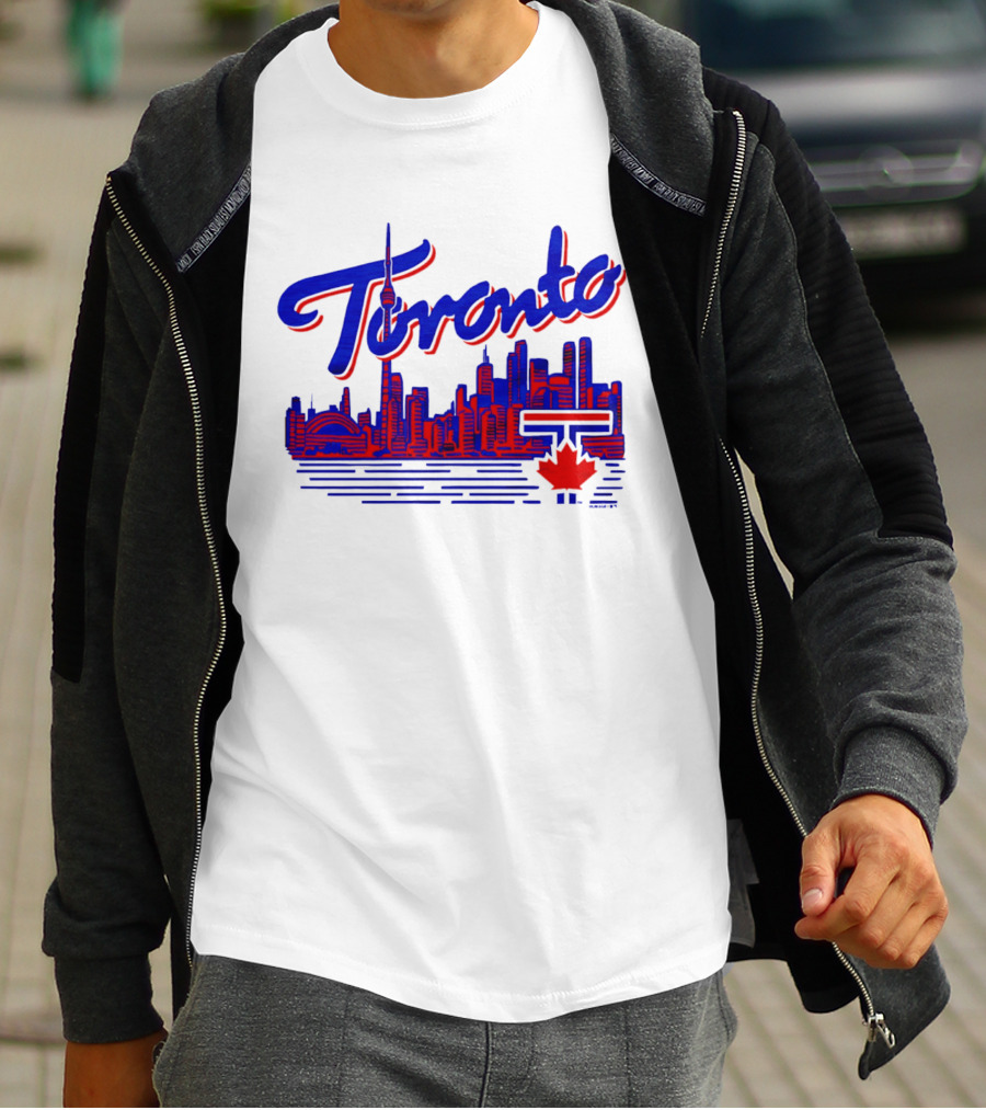 Toronto Blue Jays Skyline 2026 Canadian Baseball T-Shirt