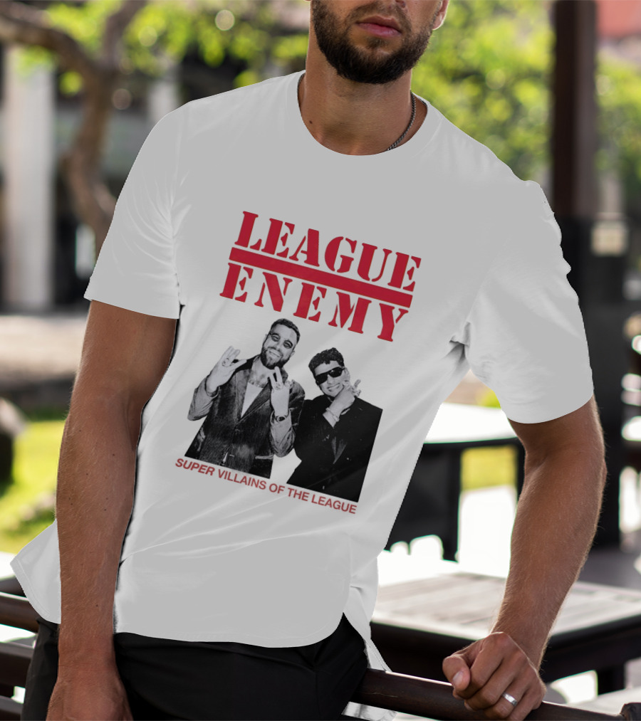 League Enemy Super Villains Of The League Patrick Mahomes Travis Kelce T-Shirt