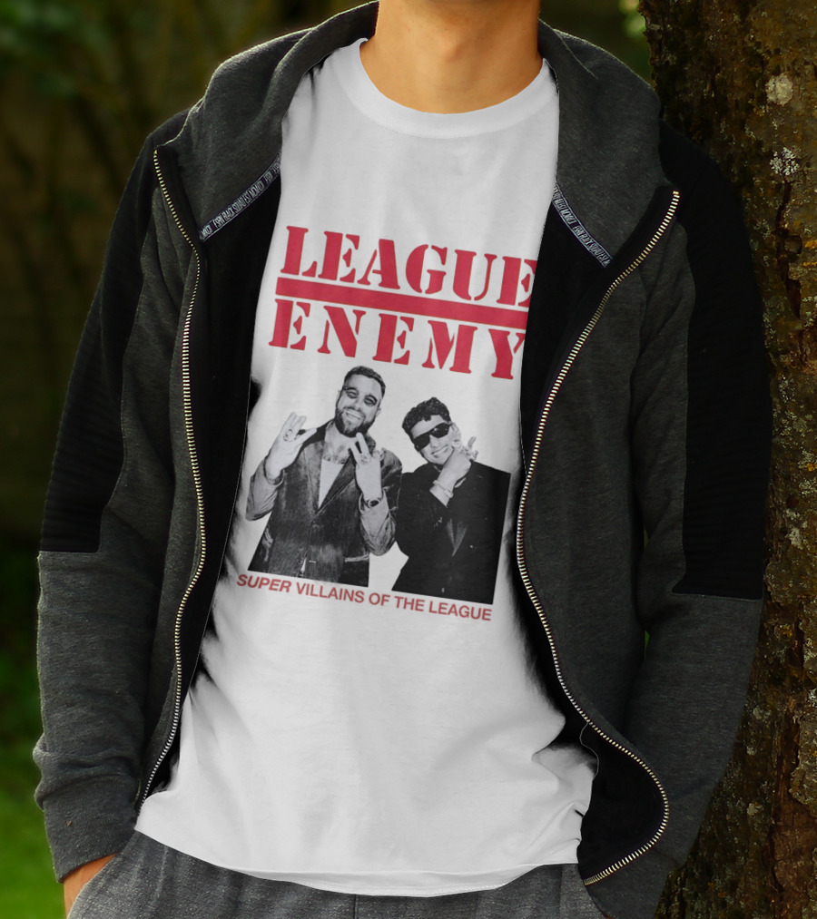 League Enemy Super Villains Of The League Patrick Mahomes Travis Kelce T-Shirt