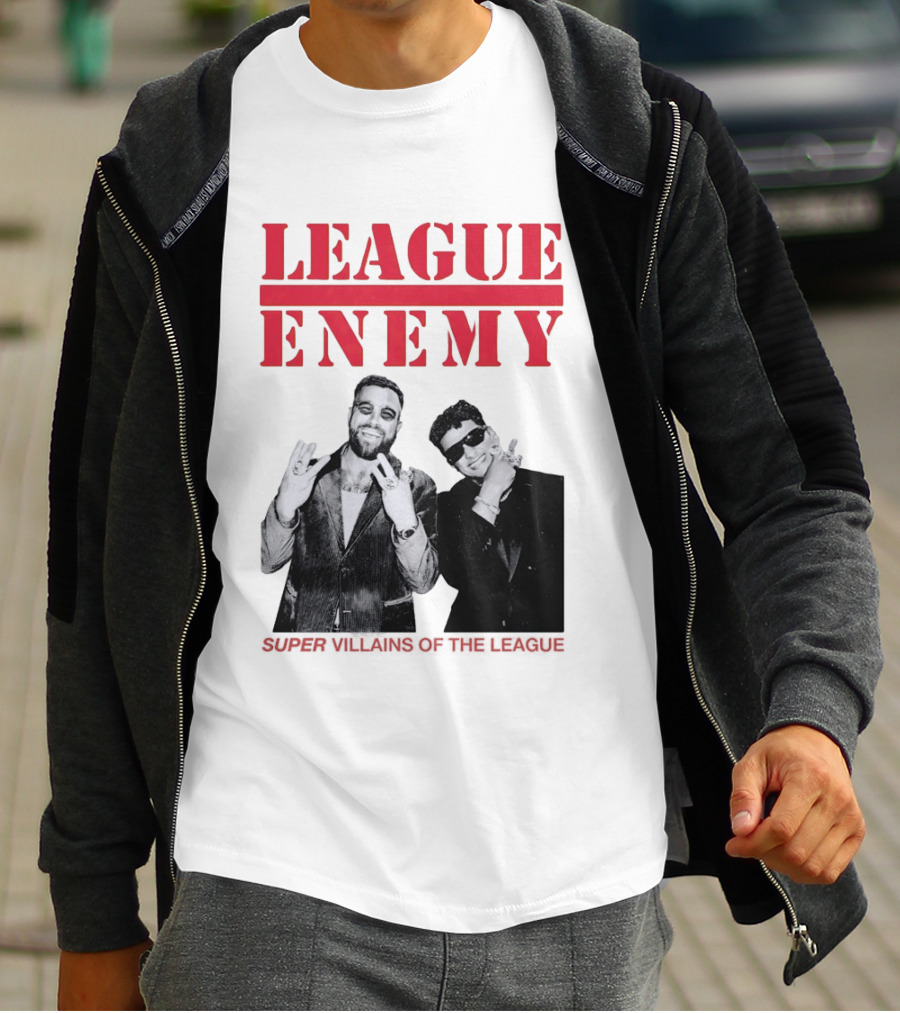 League Enemy Super Villains Of The League Patrick Mahomes Travis Kelce T-Shirt