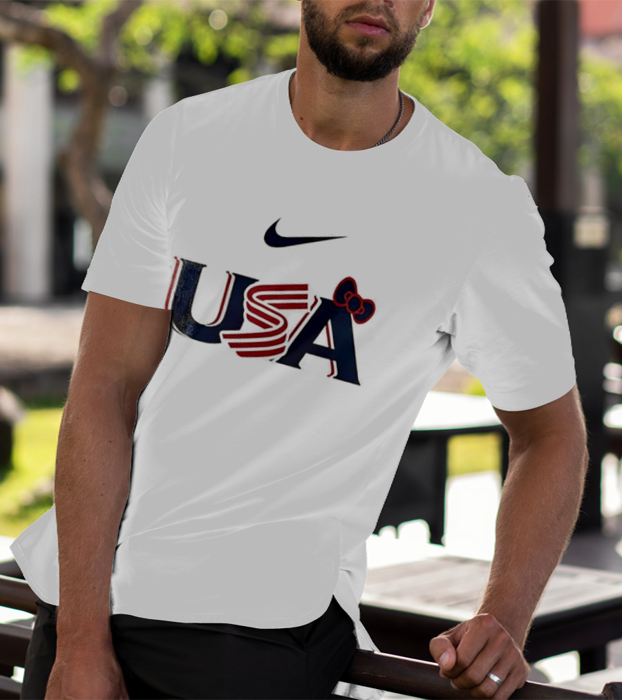 Nike USA Hello Kitty Collaboration Baseball T-Shirt