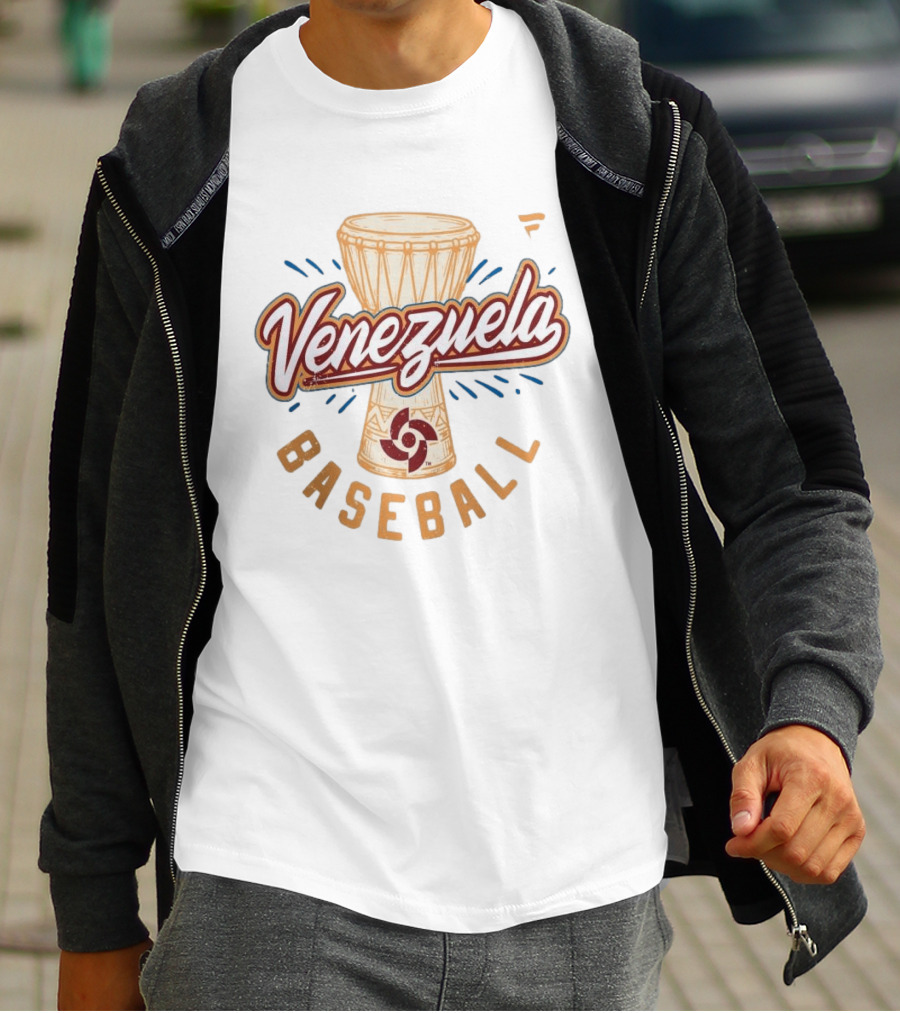 Venezuela Baseball 2026 World Baseball Classic Drum T-Shirt
