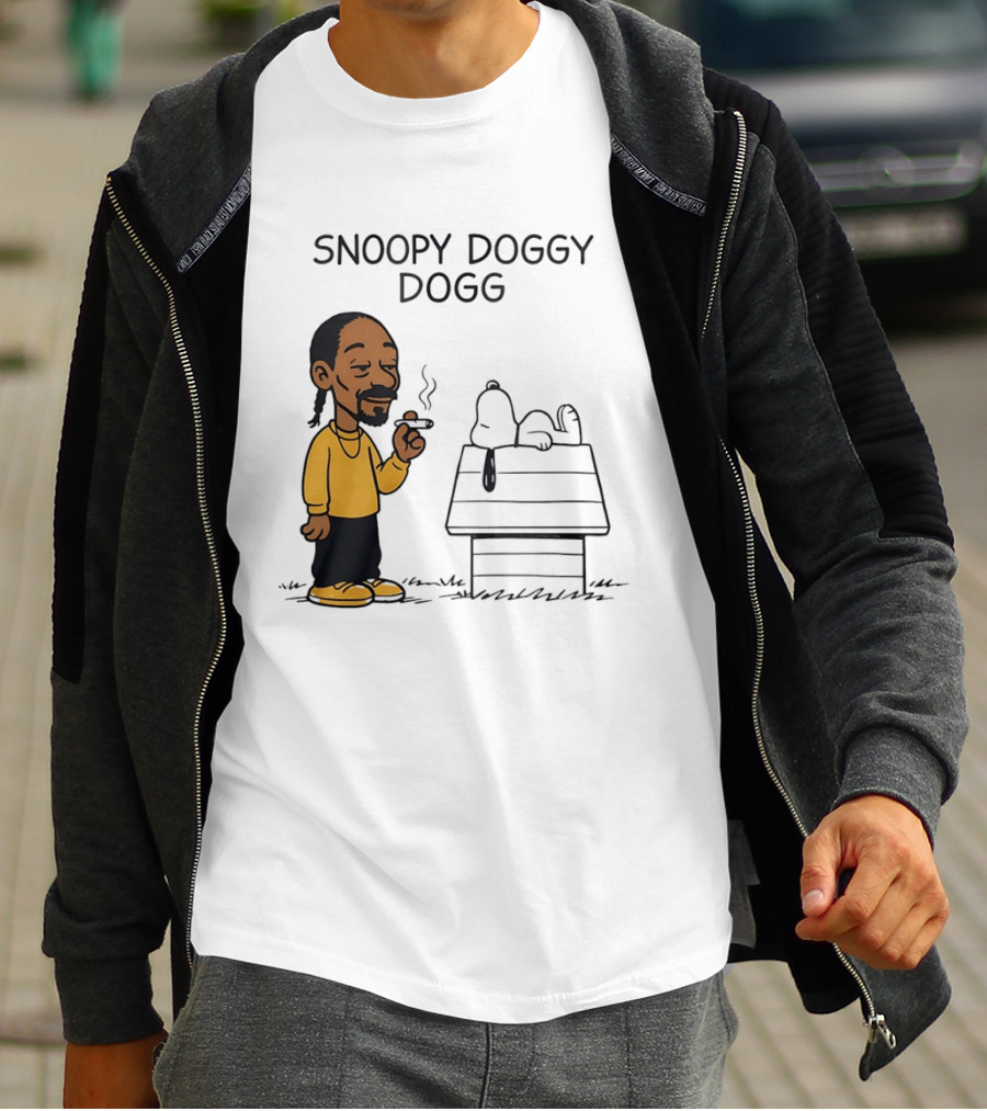 Snoopy Doggy Dogg Snoop Dogg And Snoopy Mashup T-Shirt