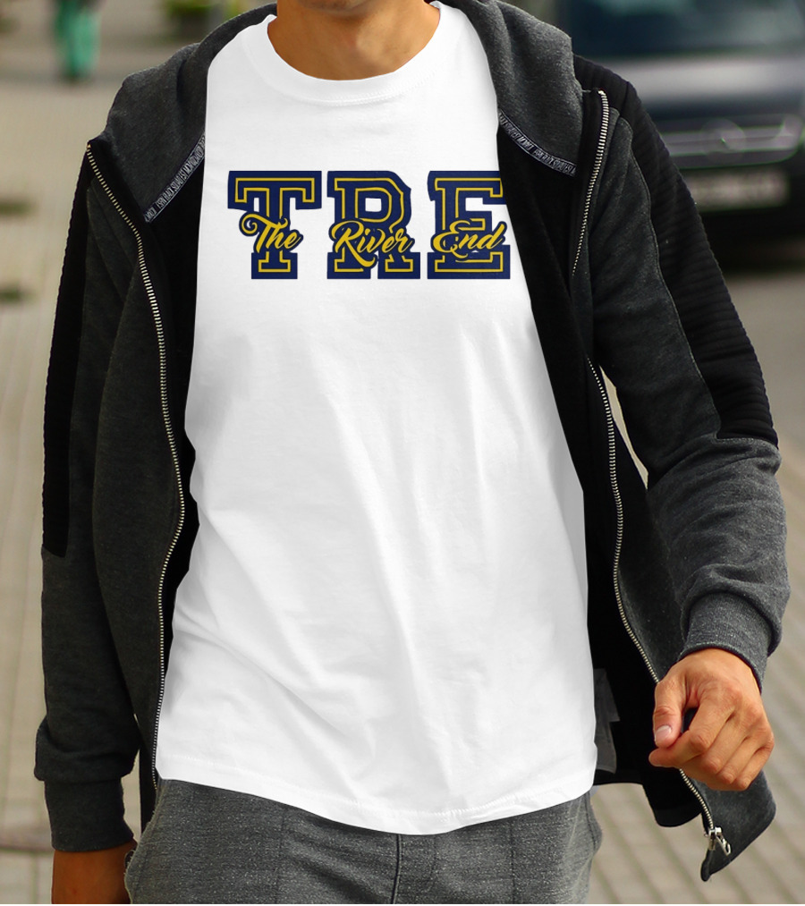 TRE The River End Supporters Section Bold Lettering T-Shirt