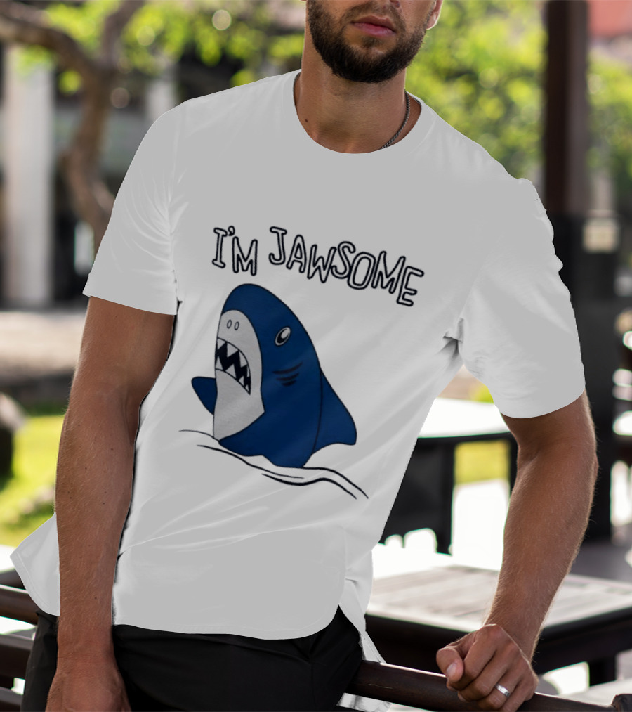 I'm Jawsome Shark Meme Fun Cartoon T-Shirt