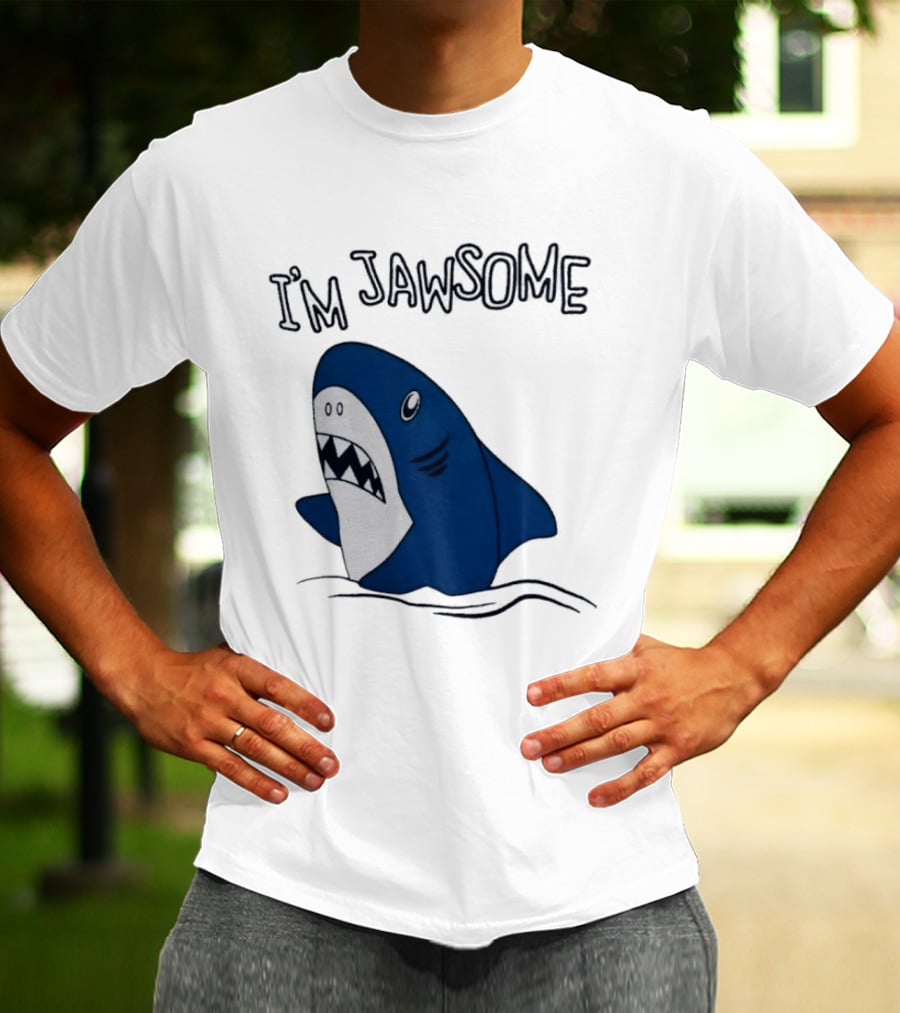 I'm Jawsome Shark Meme Fun Cartoon T-Shirt