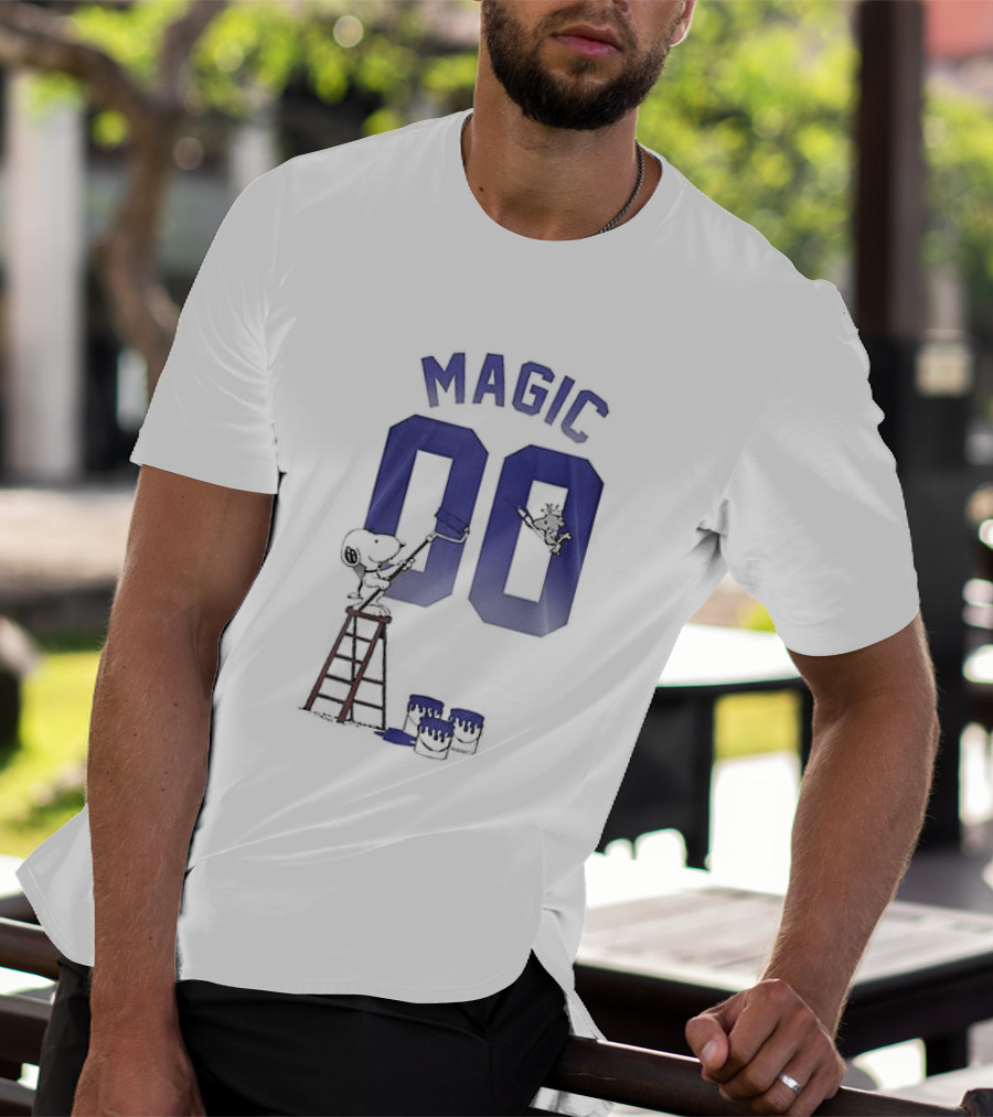 Orlando Magic Snoopy Shut Up And Dribble Magic 00 Basketball Collaboration T-Shirt