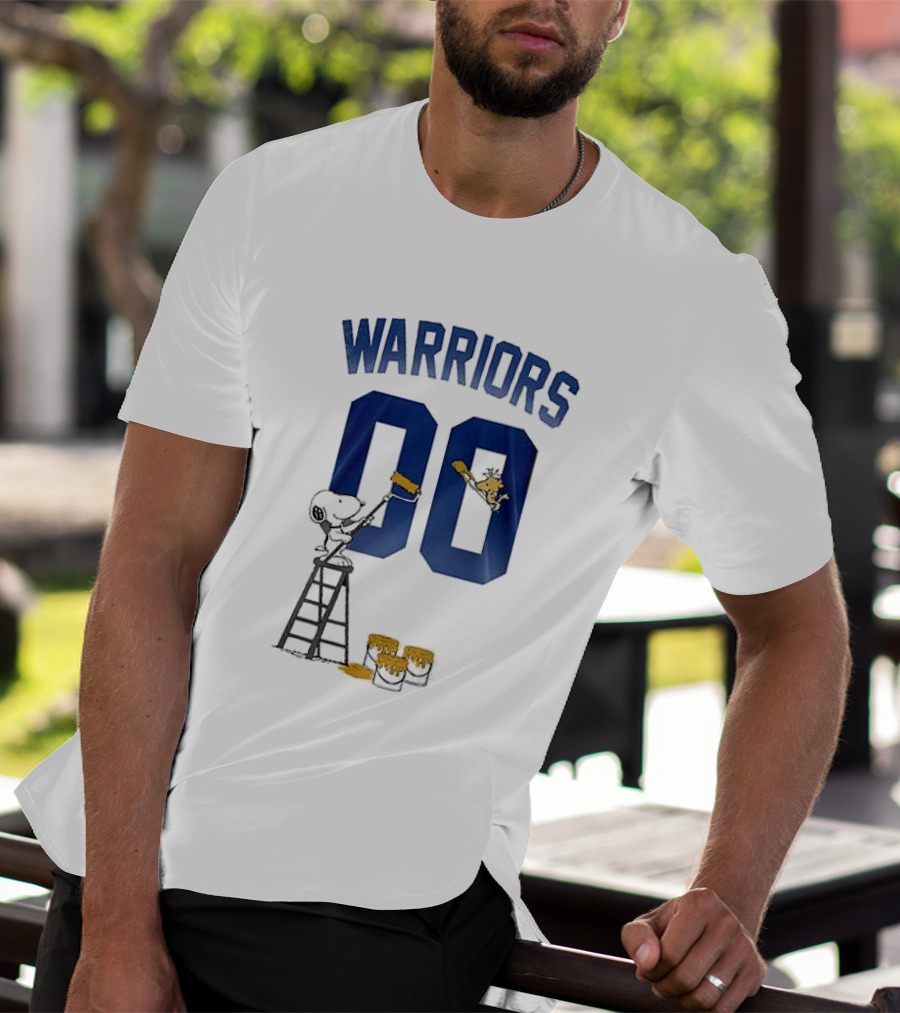 Warriors 00 Snoopy Shut Up And Dribble Collaboration With Woodstock T-Shirt