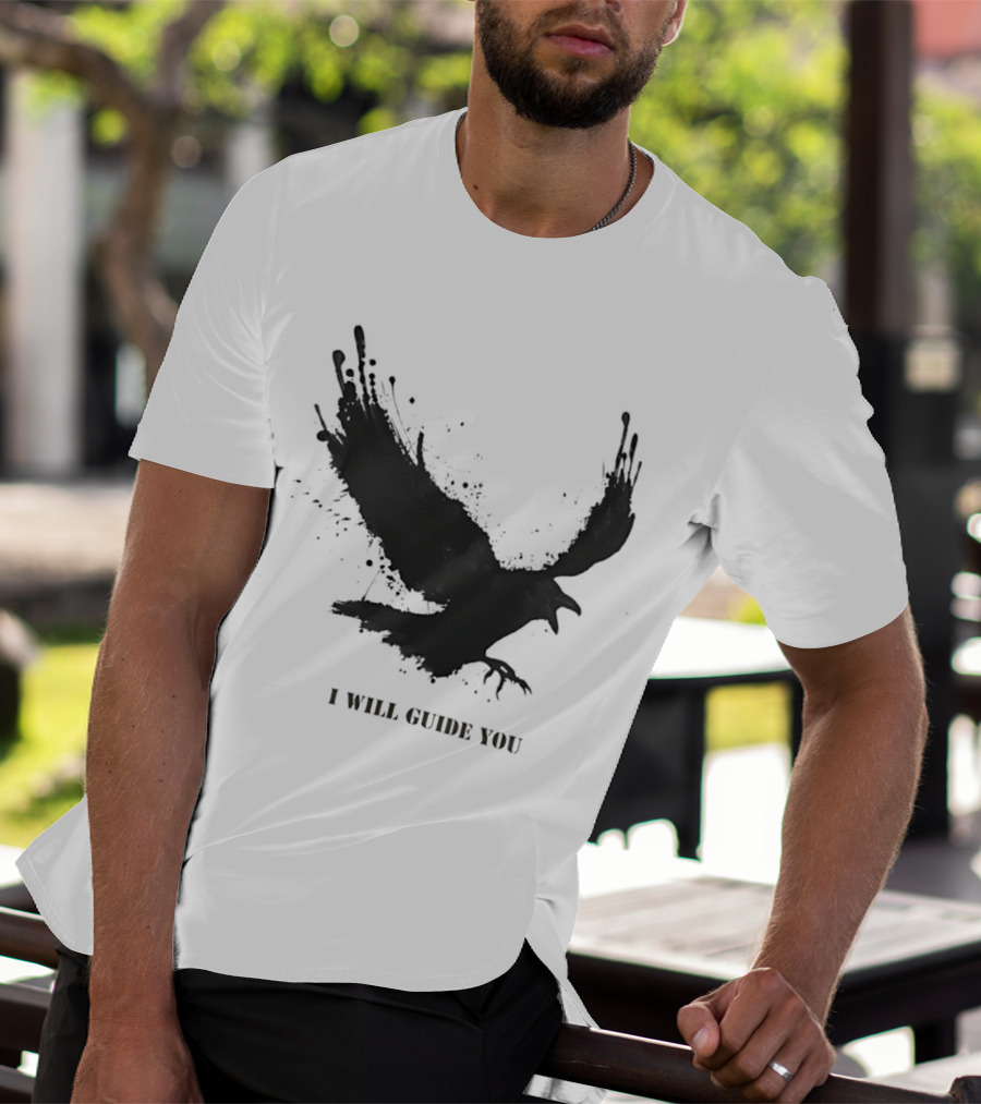 Raven I Will Guide You Splatter T-Shirt
