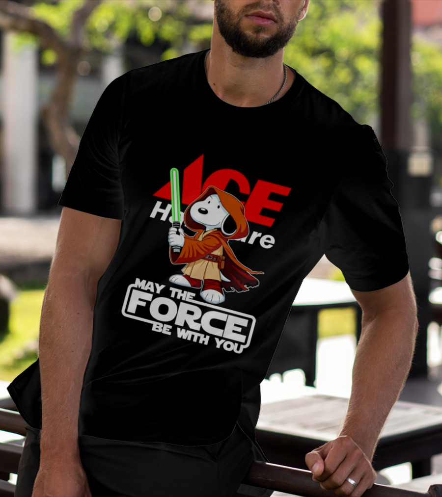ACE Hardware May The Force Be With You Snoopy Star Wars T-Shirt