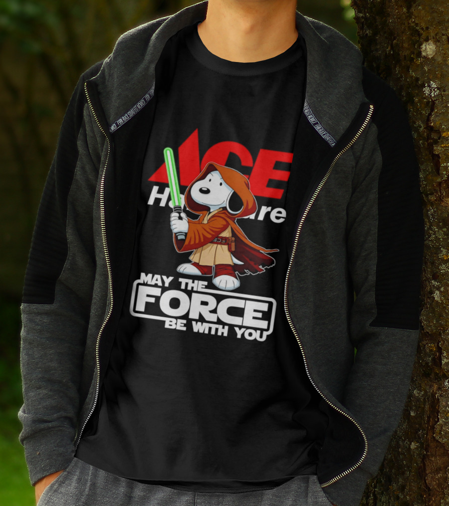 ACE Hardware May The Force Be With You Snoopy Star Wars T-Shirt