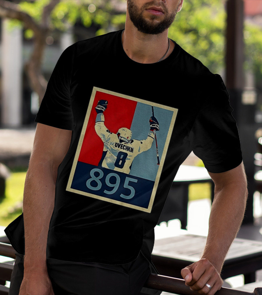 Ovechkin 895 Washington Capitals Hockey Record T-Shirt