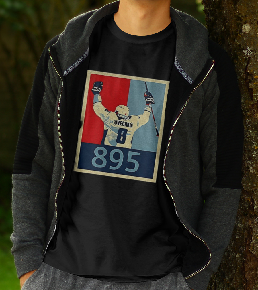 Ovechkin 895 Washington Capitals Hockey Record T-Shirt