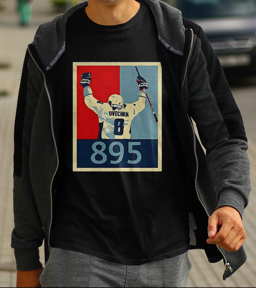 Ovechkin 895 Washington Capitals Hockey Record T-Shirt