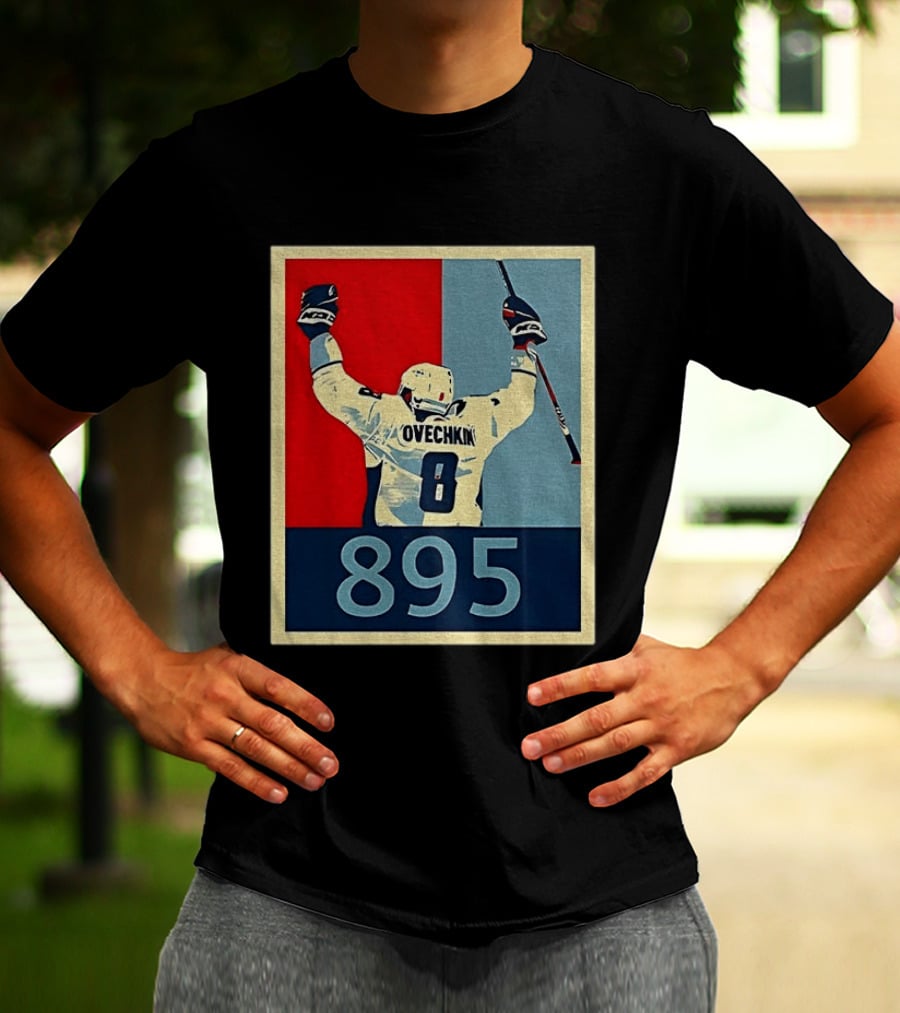 Ovechkin 895 Washington Capitals Hockey Record T-Shirt