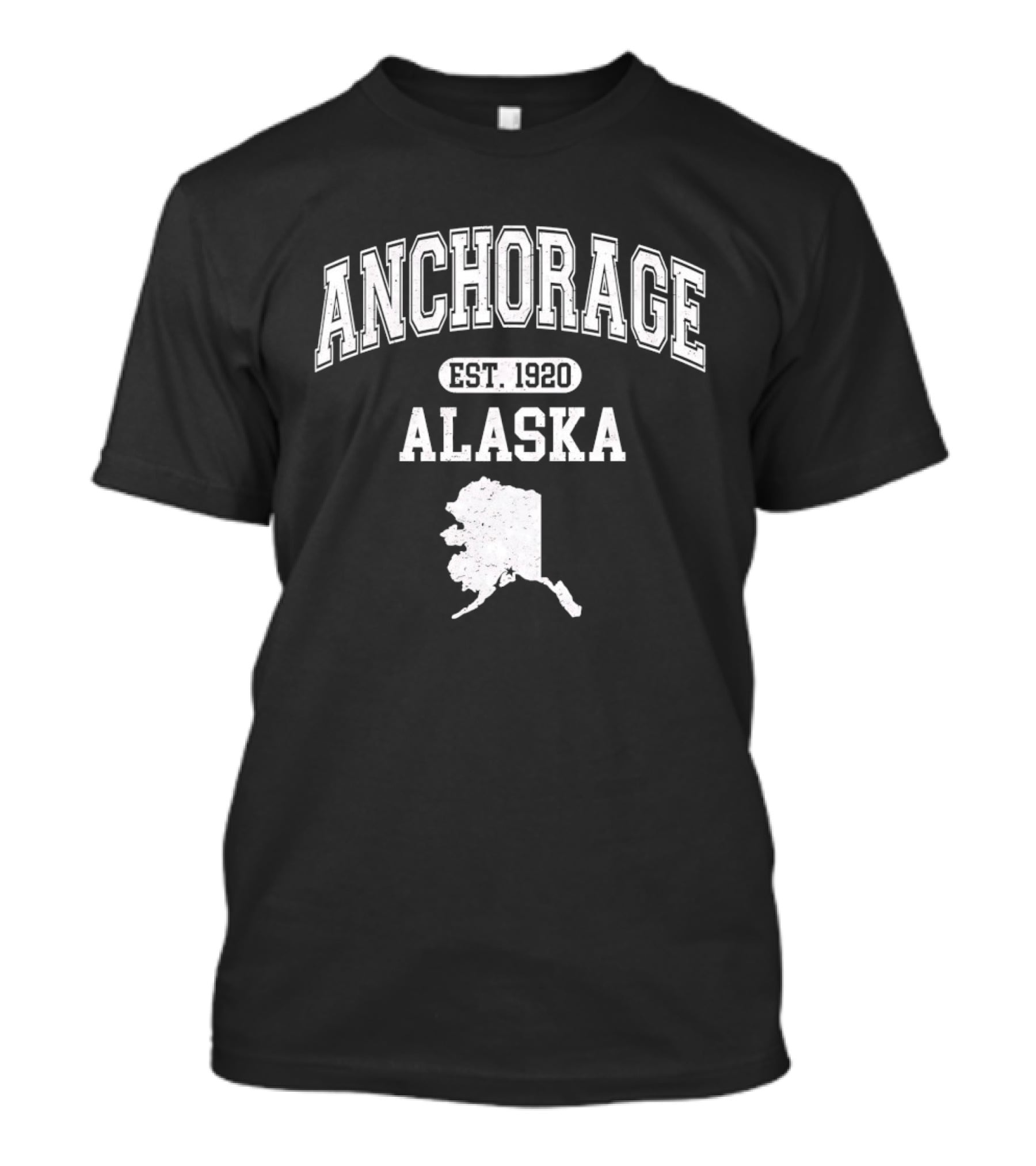Anchorage Alaska Est 1920 Map Varsity T-Shirt