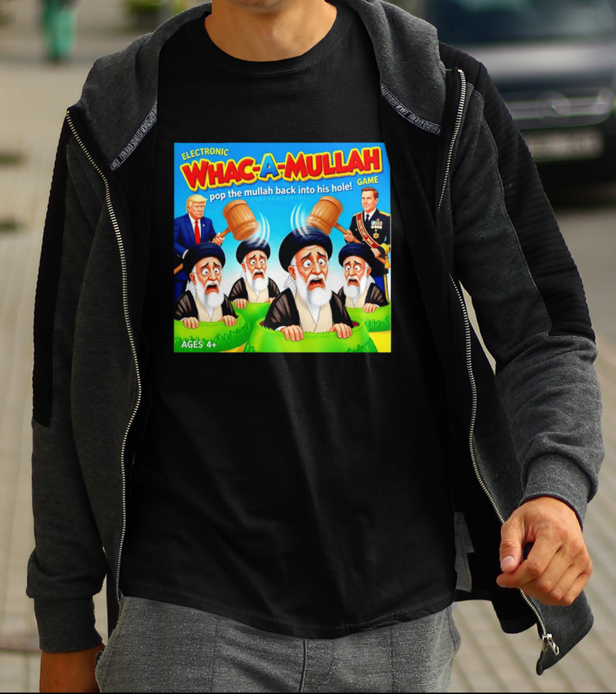 Electronic Whac A Mullah Pop The Mullah Back Into His Hole Ages 4+ Game T-Shirt