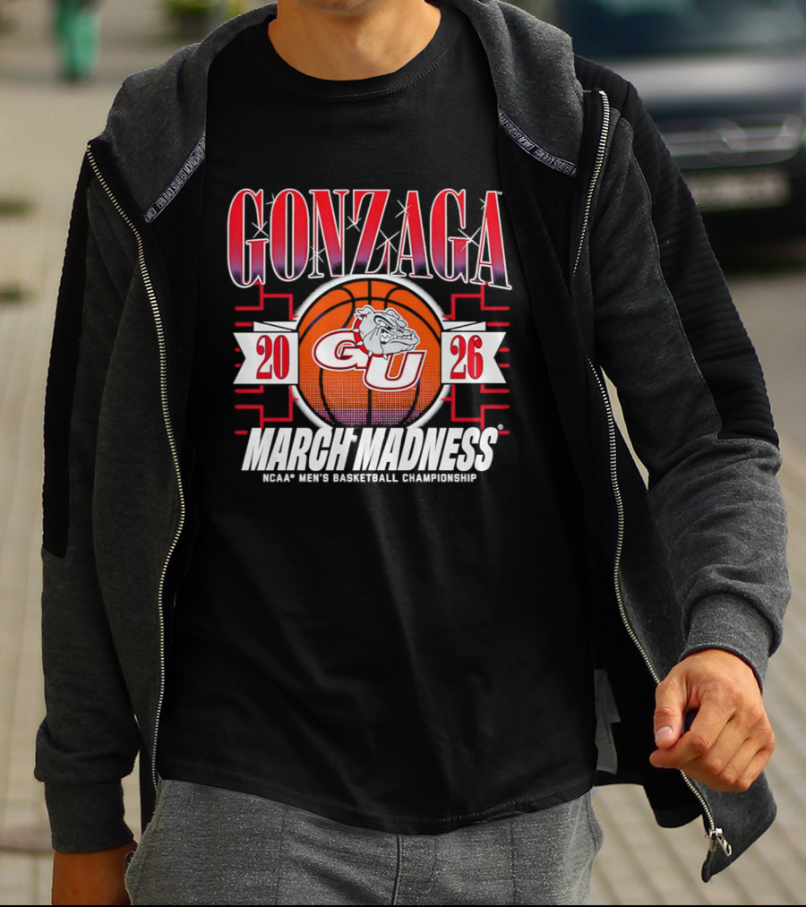 Gonzaga GU Bulldogs 2026 March Madness NCAA Men's Basketball Championship T-Shirt