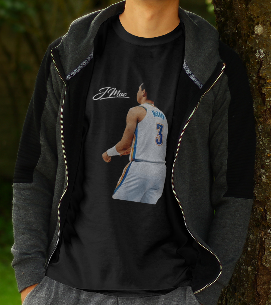 Jared McCain Oklahoma City Thunder Basketball NBA Number 3 Jersey T-Shirt