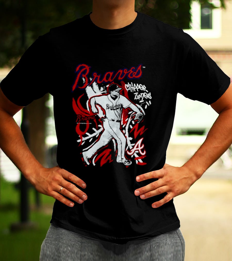 Atlanta Braves Chipper Jones Chalked Up Player T-Shirt