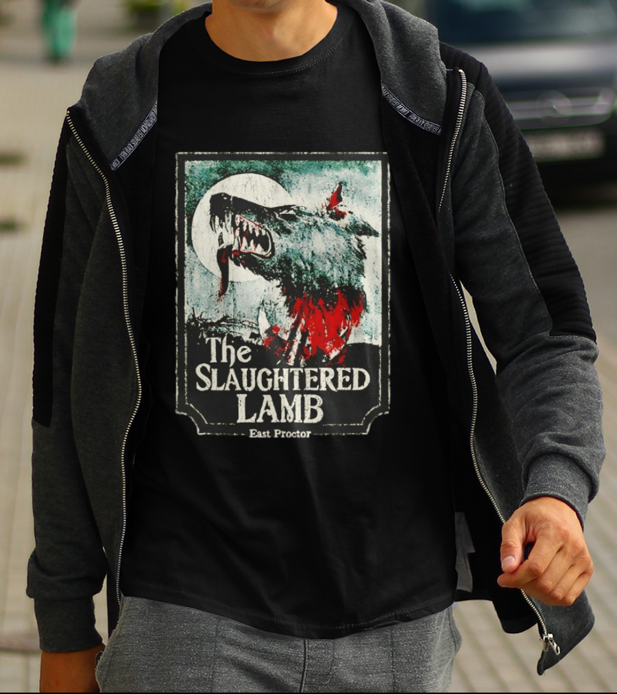 The Slaughtered Lamb East Proctor Werewolf Blood Moon Iconic Horror T-Shirt