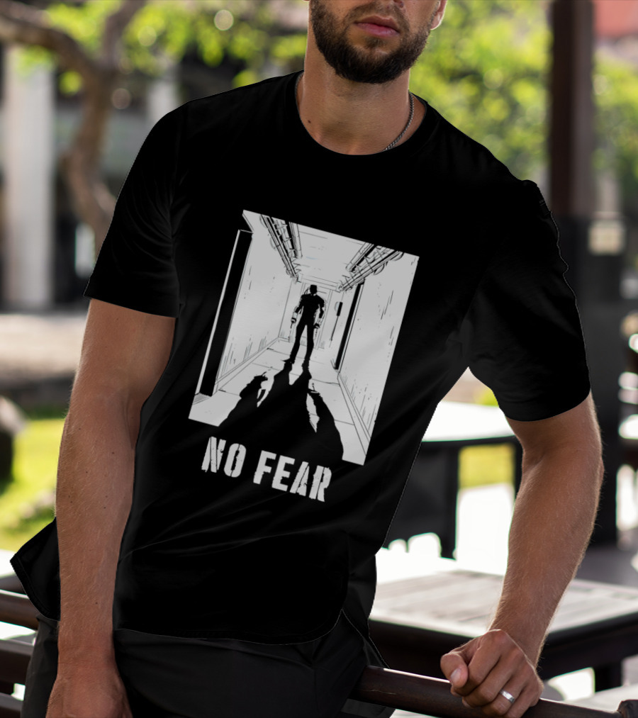 No Fear Redux Corridor Shadow Person Standing T-Shirt