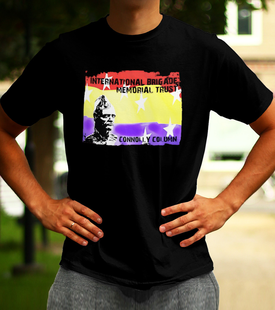 International Brigade Memorial Trust Connolly Column Star Flag T-Shirt