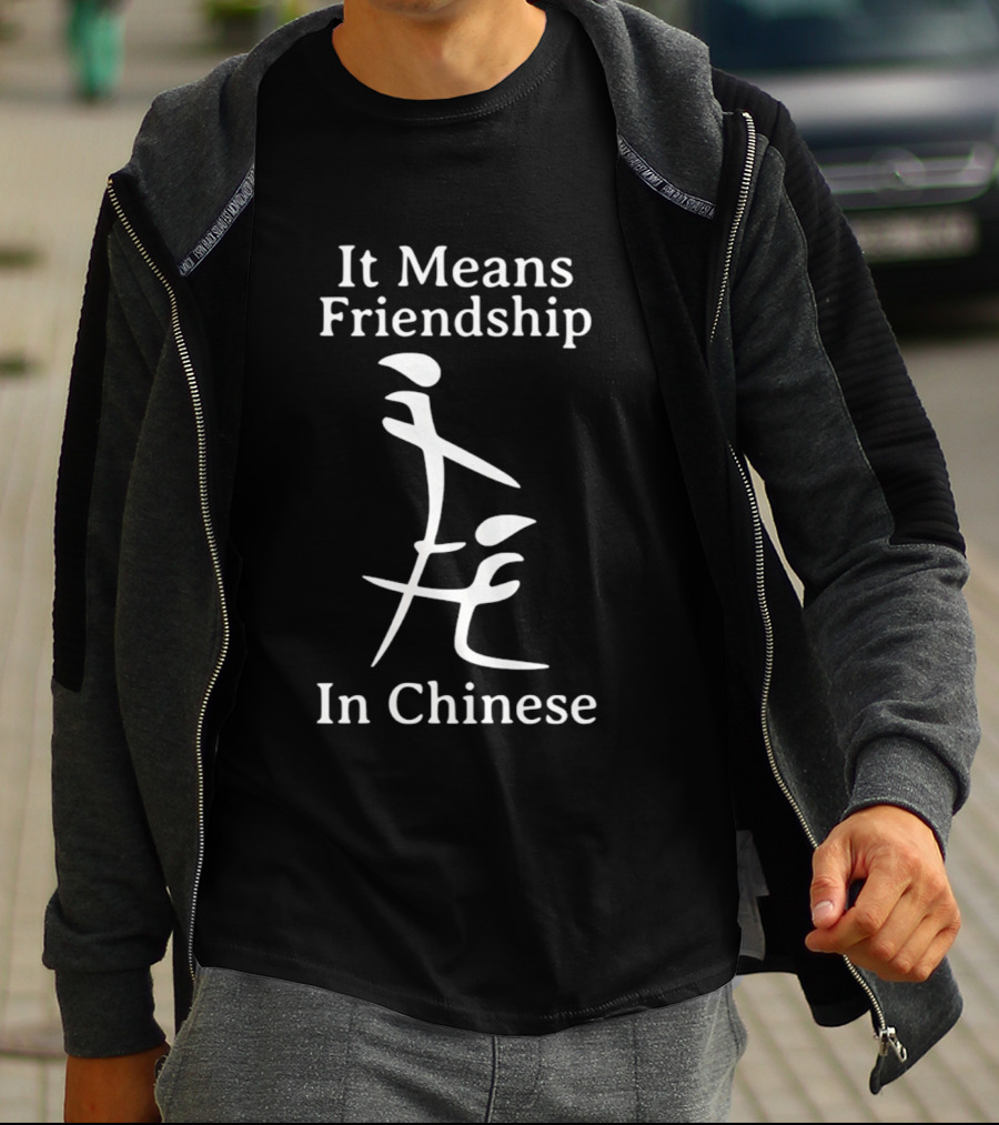 It Means Friendship In Chinese Inappropriate T-Shirt