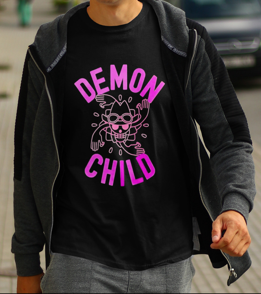 Demon Child Nico Robin Pink Line T-Shirt