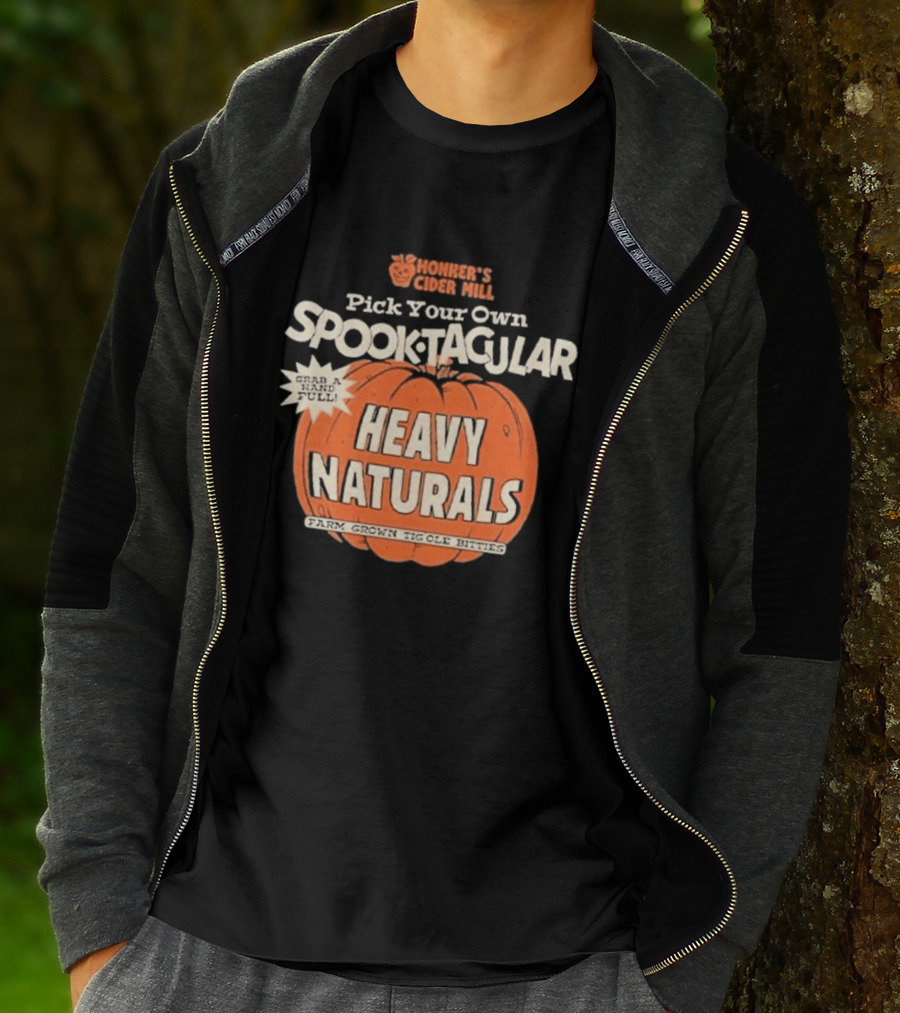 Hohner's Cider Mill Pick Your Own Spooktacular Heavy Naturals Pumpkin T-Shirt
