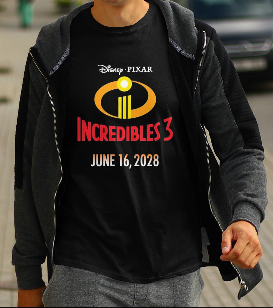 Disney Pixar Incredibles 3 June 16 2028 T-Shirt