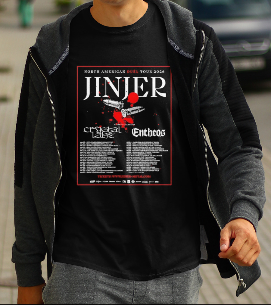 Jinjer North American Tour 2026 Concert Dates Special Guests Suicide Silence And Employed To Serve T-Shirt