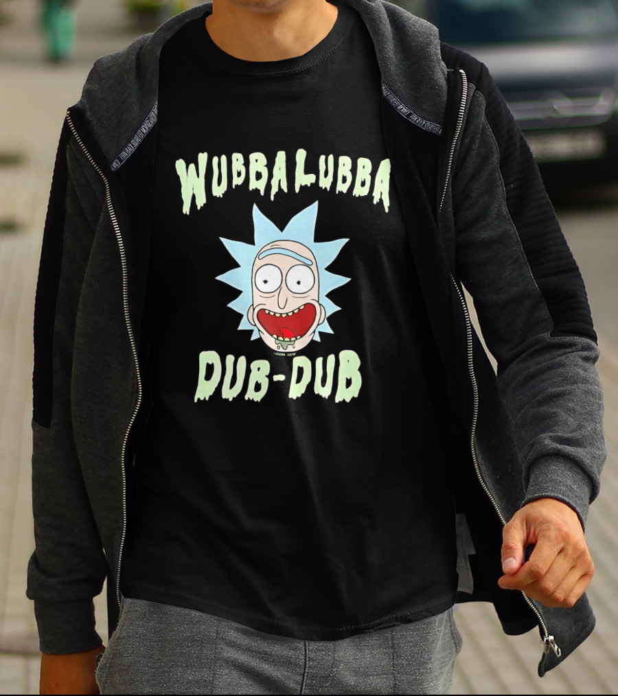 Wubbalubba Dub Dub Rick Sanchez Face T-Shirt