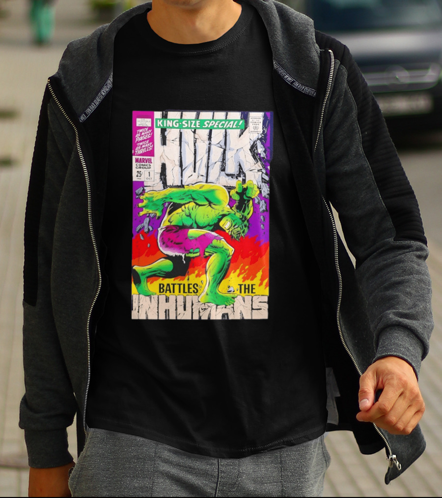 The Incredible Hulk King Size Special Battles The Inhumans Marvel Comics Group 1968 Cover T-Shirt