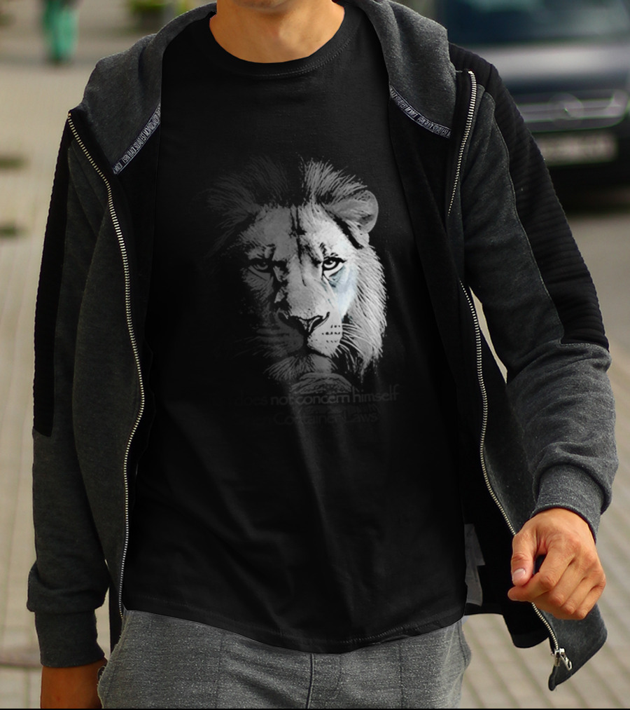 Lion Does Not Concern Himself With Open Container Laws T-Shirt