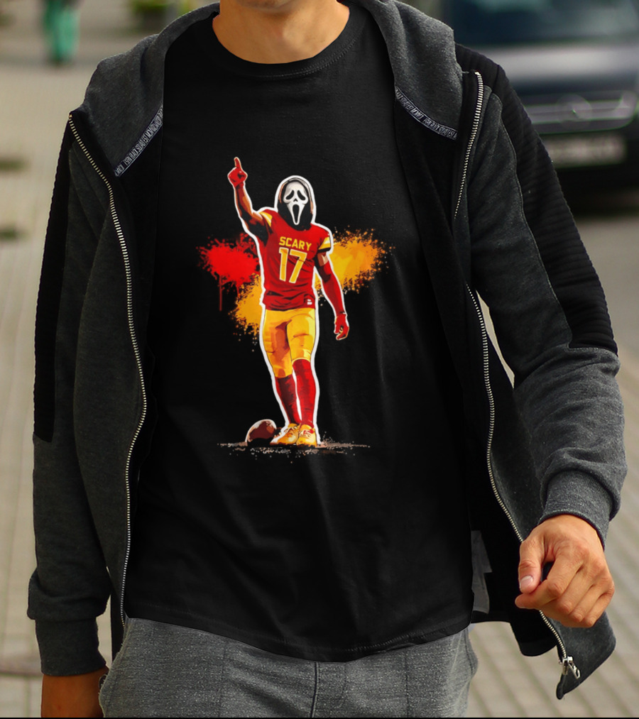 Washington Commanders Terry Mclaurin Scary 17 Horror Football Jersey T-Shirt