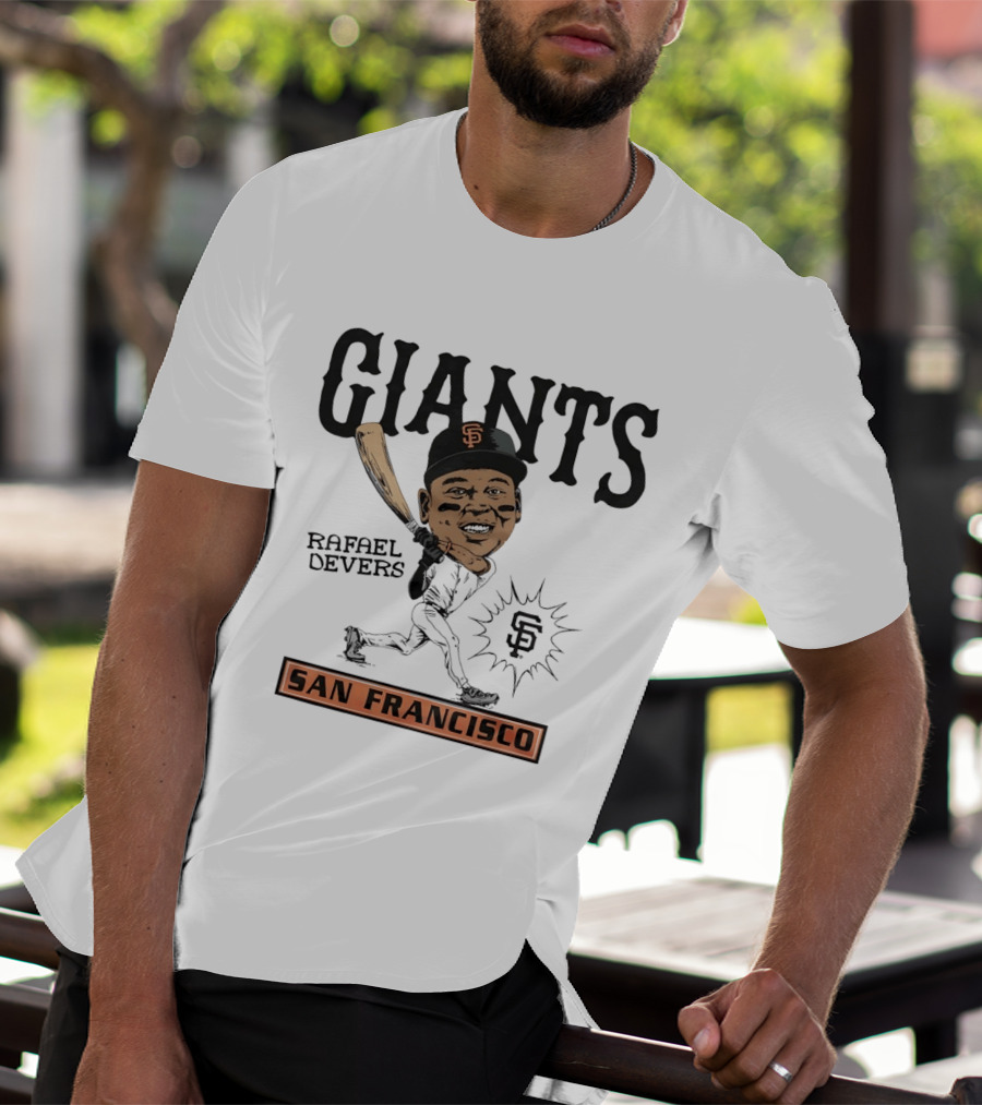 Rafael Devers San Francisco Giants MLB Baseball Caricature Giants San Francisco T-Shirt