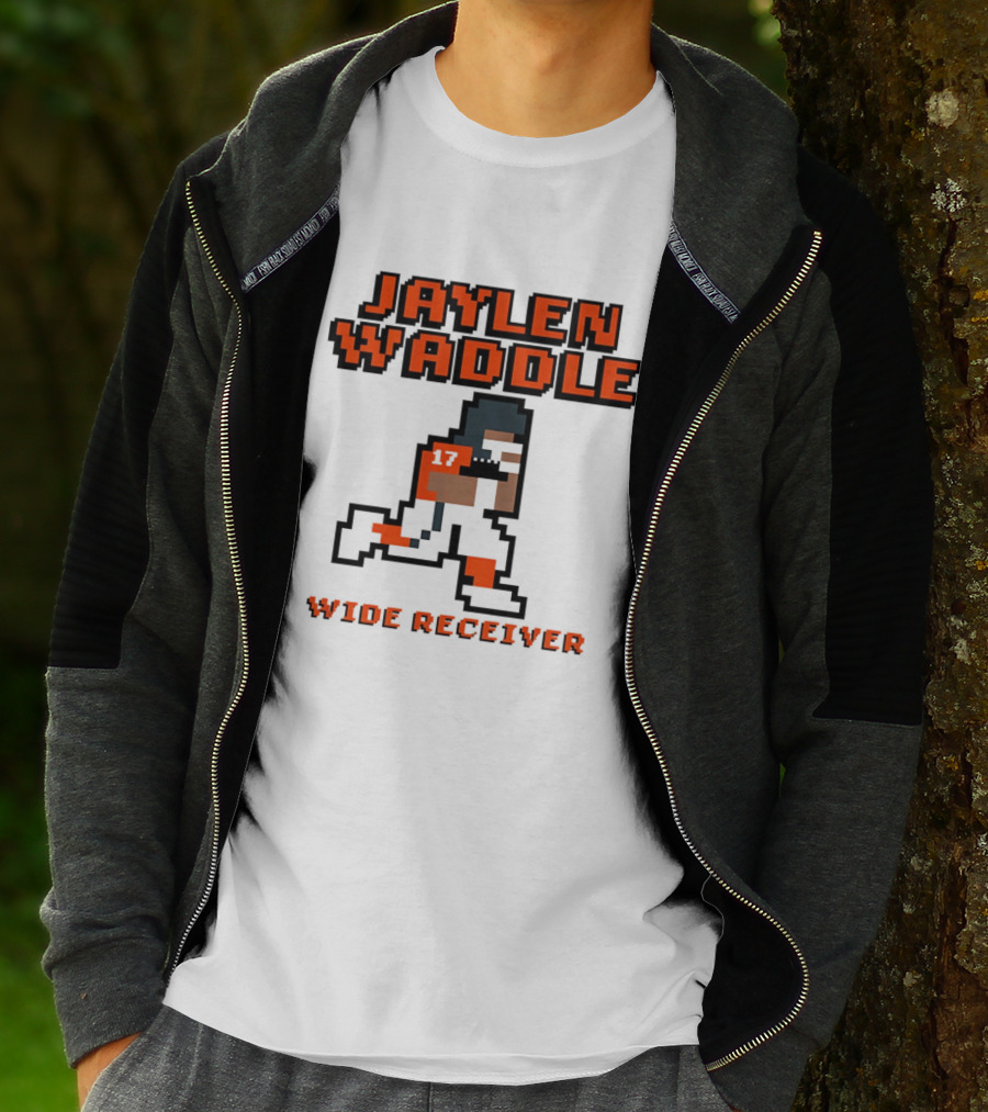 Jaylen Waddle Wide Receiver Pixel T-Shirt