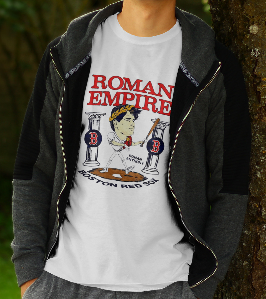 Roman Empire Boston Red Sox Roman Anthony MLB Baseball Caricature T-Shirt