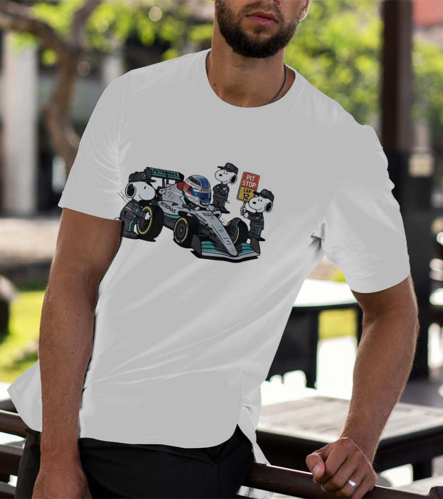 Kimi Antonelli Snoopy Petronas Pit Crew Lap 12 Formula 1 T-Shirt