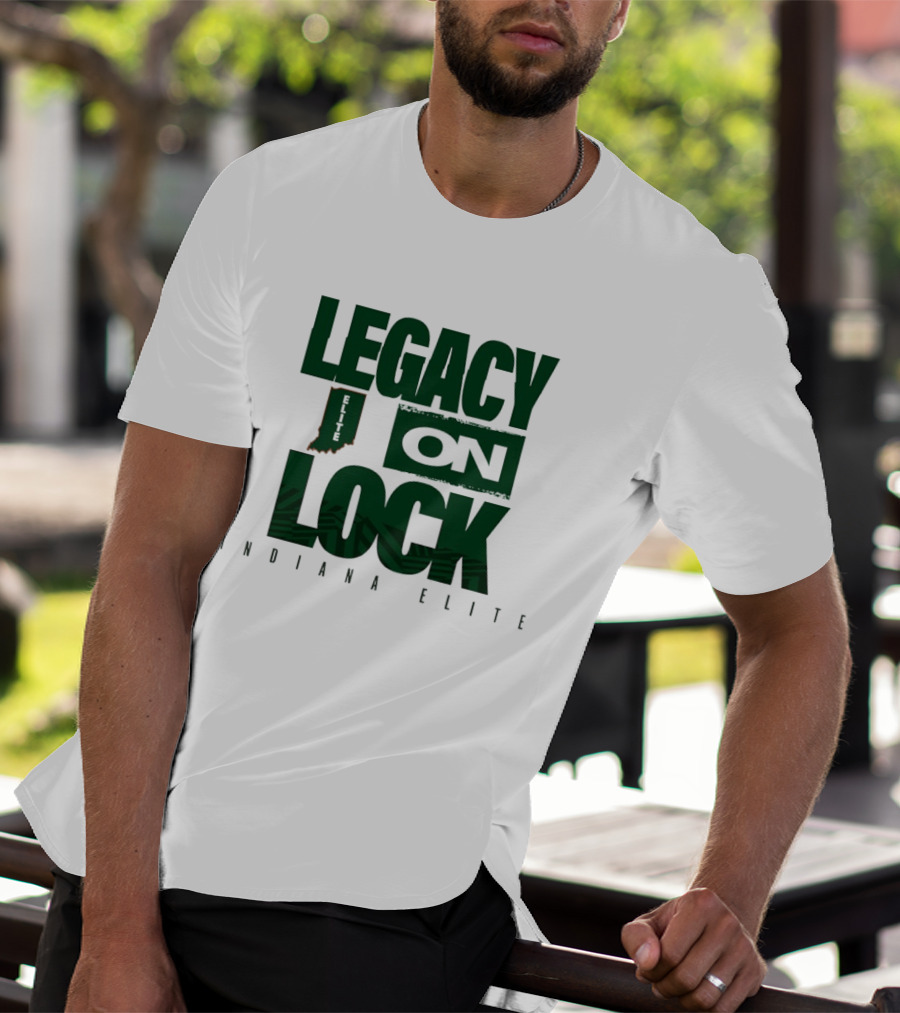 Legacy On Lock Indiana Elite Basketball State Pride T-Shirt