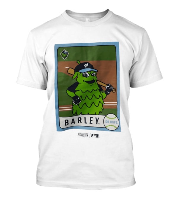Hillsboro Hops Barley Go Hops Baseball T-Shirt