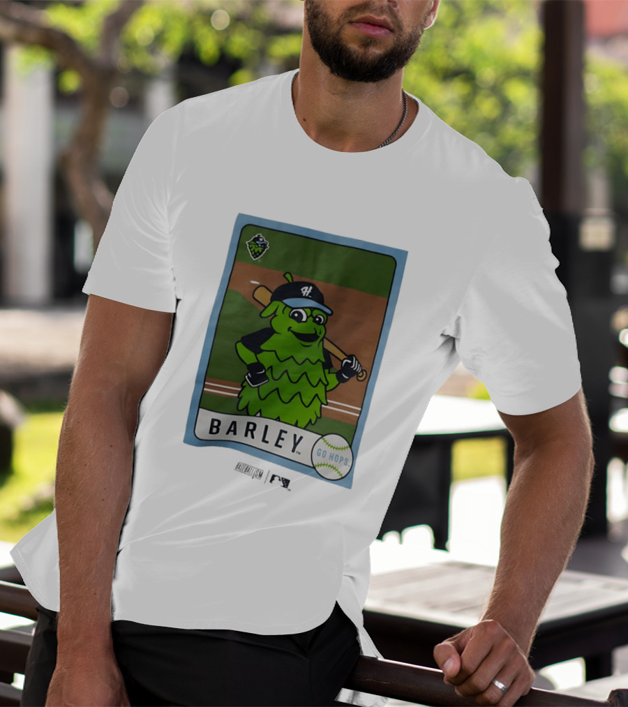 Hillsboro Hops Barley Go Hops Baseball T-Shirt