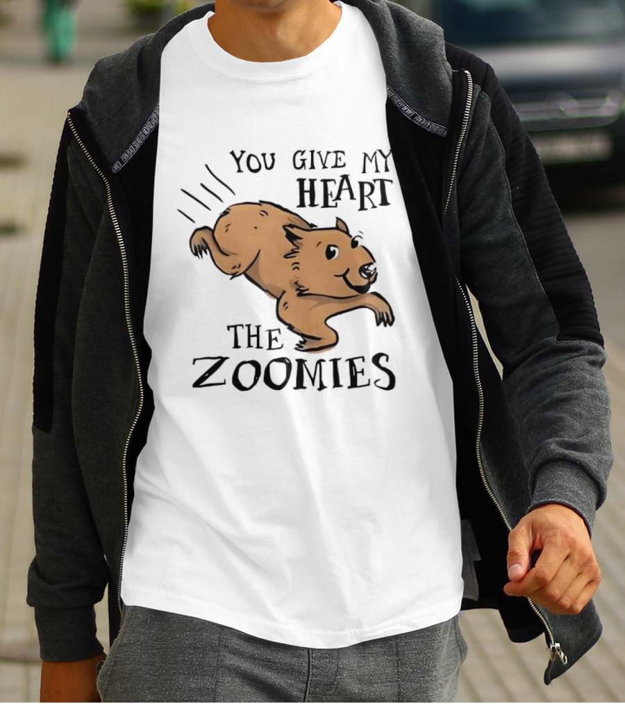 You Give My Heart The Zoomies Capybara T-Shirt