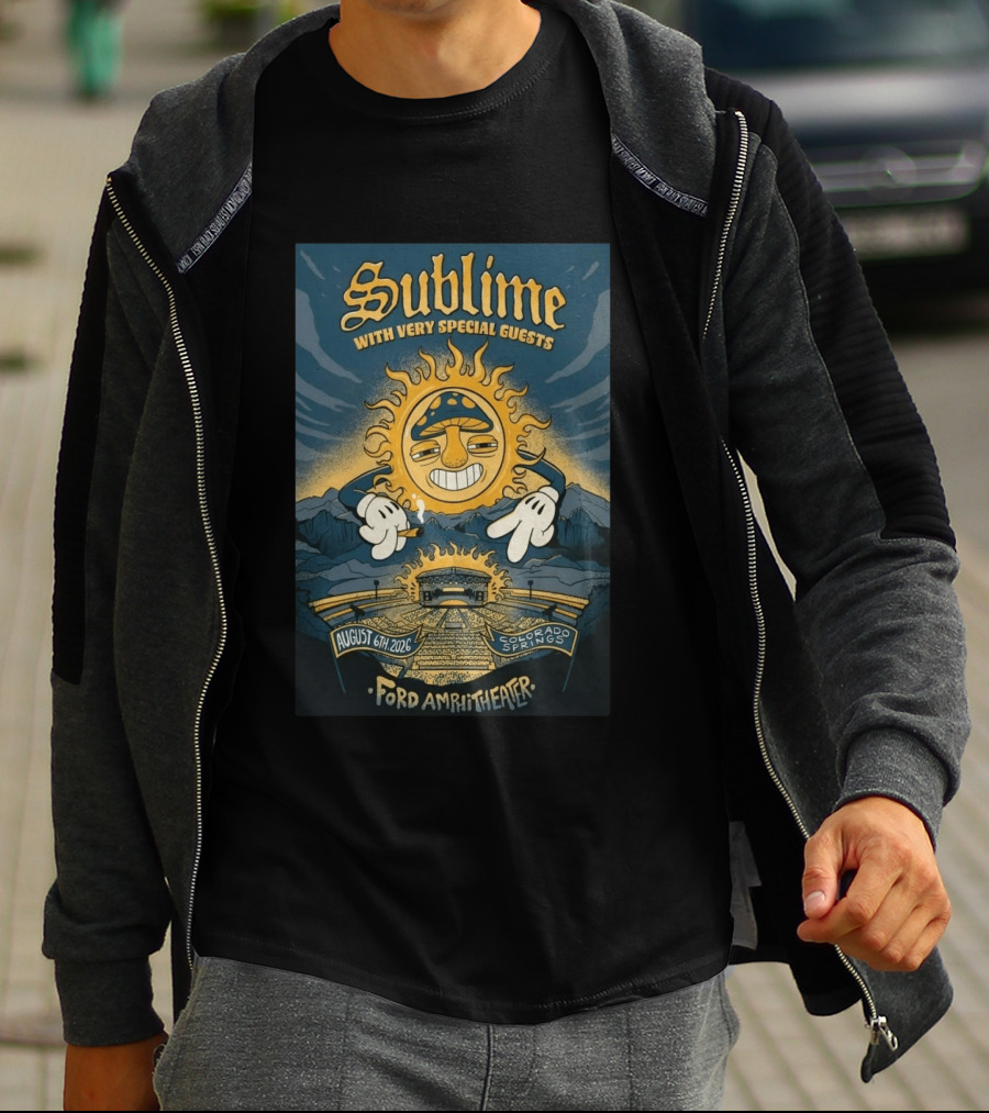 Sublime With Very Special Guests August 6 2026 Ford Amphitheater Colorado Springs T-Shirt